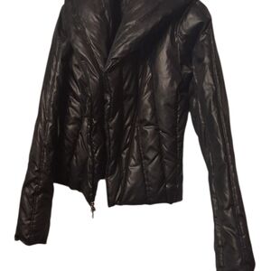 Guess Shiny Black Puffer Jacket